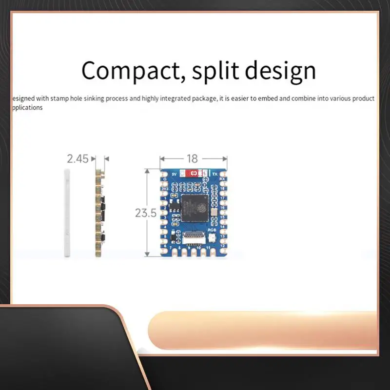 

ESP32-S3-Tiny Комплект макетной платы + кабель FPC Bluetooth LE + 2,4G Wi-Fi ESP32-S3FH4R2 ESP32-S3 Мини-макетная плата