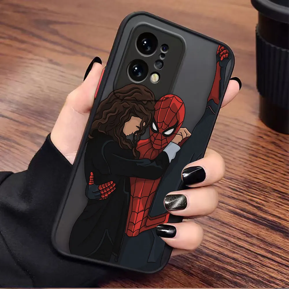 Matte Case for OPPO Realme 10 9 9I 8 8I 7 7I 6 5 FIND X3 X4 PRO 4G 5G Case Funda Coque Capa Shell Marvel Avengers Heros Faceless