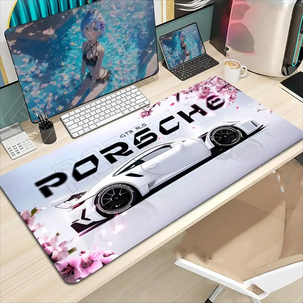 

Белый дизайн суперкар Коврик для мыши Большой компьютерный офисный игровой настольный коврик Резиновые противоскользящие коврики для игровой клавиатуры Коврики для мыши Длинные настольные коврики