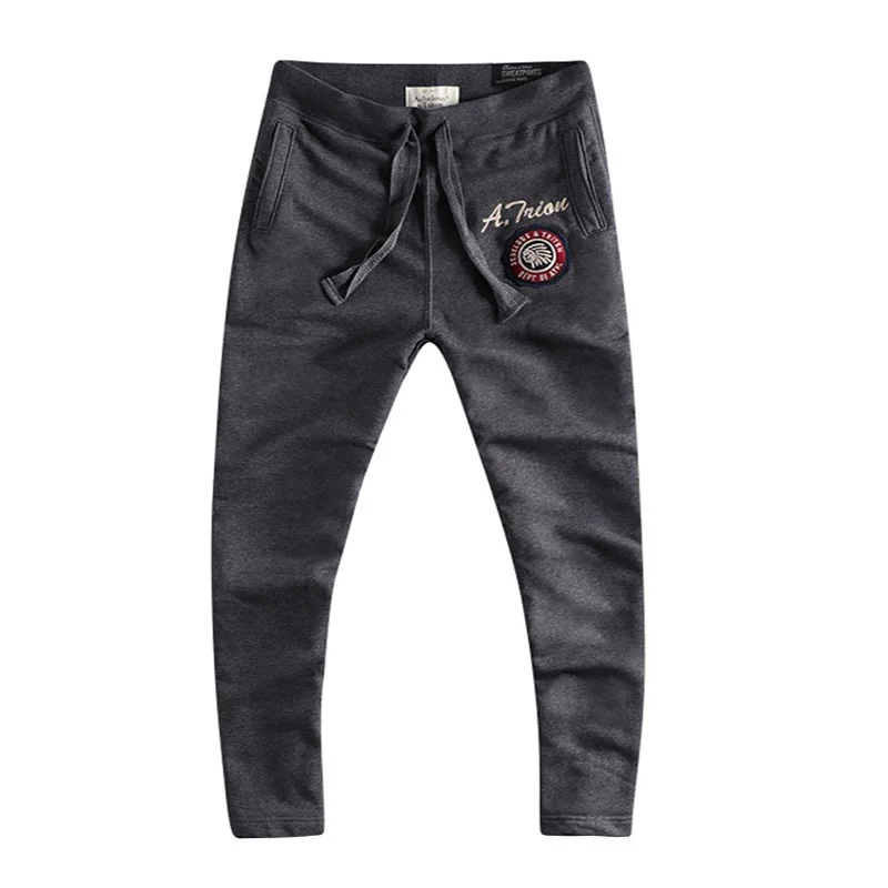 

Men Straight Sweatpants Loose Large Size Sports Pants Elastic Waist Embroidery Fashion Casual Trousers