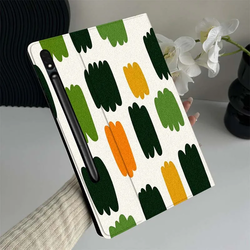 

Cartoon Brush Color Pattern Tablet Case For Samsung Galaxy Tab S7 S8 S9 S10 FE Lite Gift