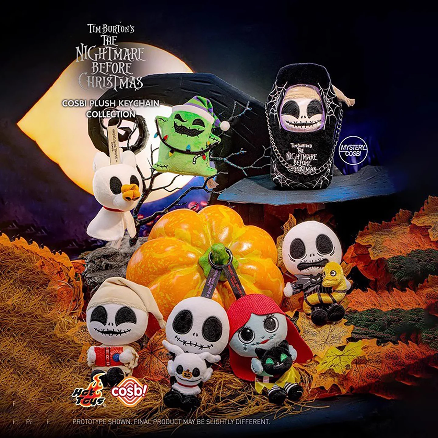 

Hot Toys The Nightmare Before Christmas Jack Sally Plush Toy blind box Mystery Box