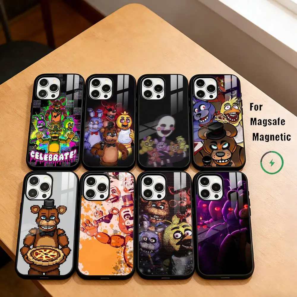 

F-Five-Nights-at-Freddys Phone Case For iPhone17,16,15,14,13,12,11 Plus,Pro Magnetic For Magsafe Wireless Charging