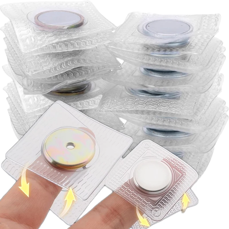 

1-10sets PVC Invisible Hidden Metal Magnetic Button Snap Magnet Fastener DIY Handbag Cloth Bag Overcoat Clasp Sewing Accessories