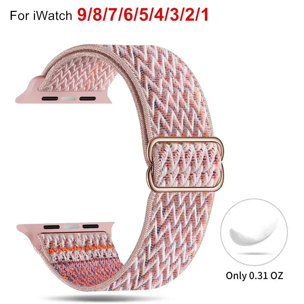 حزام نايلون لساعة أبل 44 مللي متر 40 45 41 38 46 42 مللي متر سوار منفرد كوريا iWatch سلسلة 10 9 8 7 SE 6 5 4 3 Ultra 2 49 مللي متر