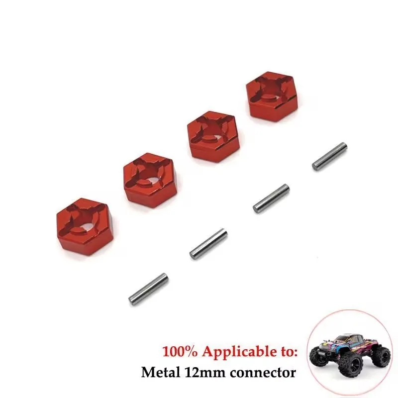 MJX Hyper Go H16 16207 16208 16209 16210 14301 14302 4Pcs Metal 12mm Wheel Hex Hub Adapter RC Car Upgrade Parts Accessories