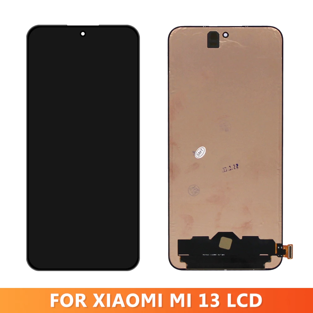 100% Tested AMOLED For Xiaomi 13 LCD Display with Frame 2211133C 2211133G Touch Screen Assembly Xiaomi Mi 13 LCD Replacement