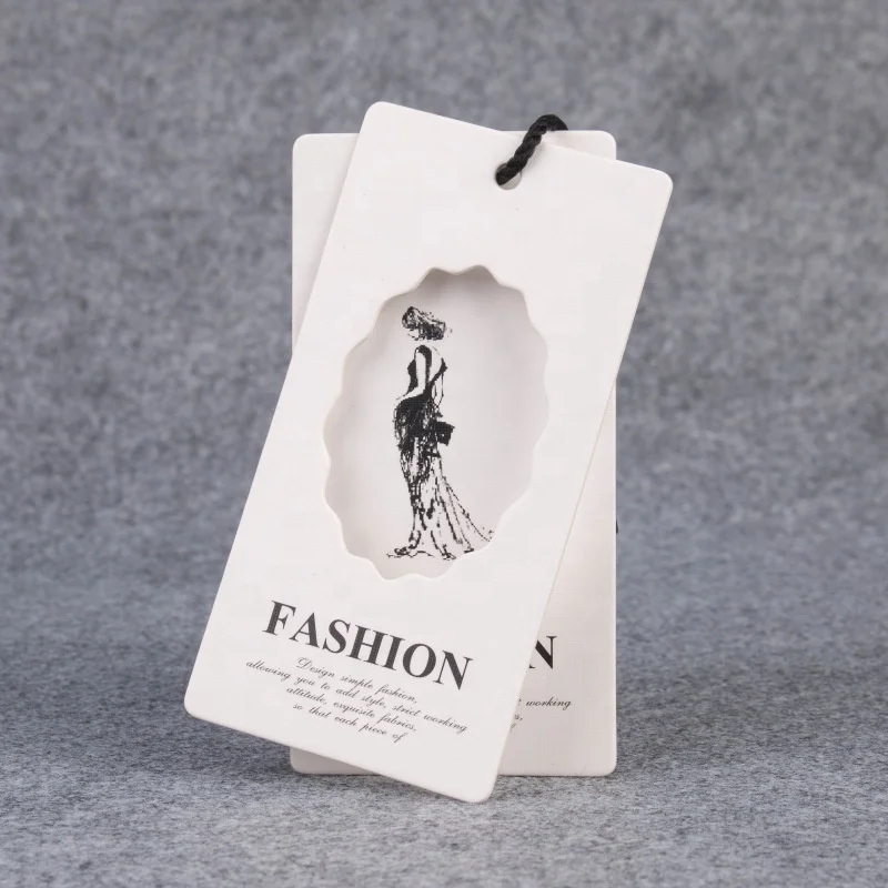 Custom..pieces.Cheap garment hangtag labels design custom printed logo paper hang clothing tags