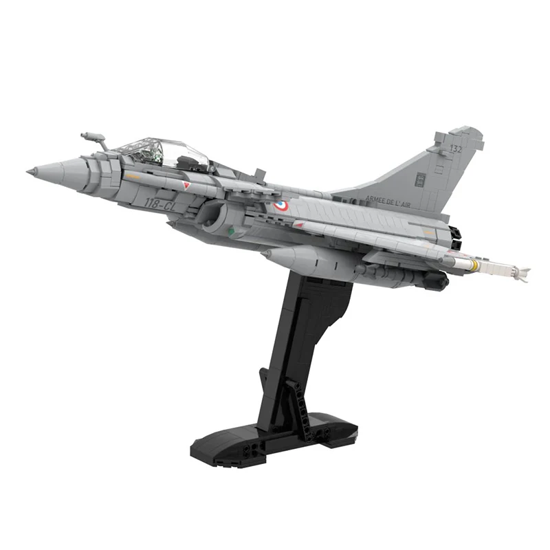 Classic Battle Aircraft Bricks Model Military RAFALE C Fighters Airplane Weapon MOC Building Blocks Assembly Toys Gifts For Kids