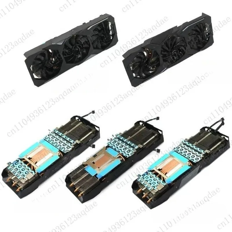 Applicable  RTX2080 2080S 2080Ti Graphics Card Radiator Six Heat Pipes Three Fans