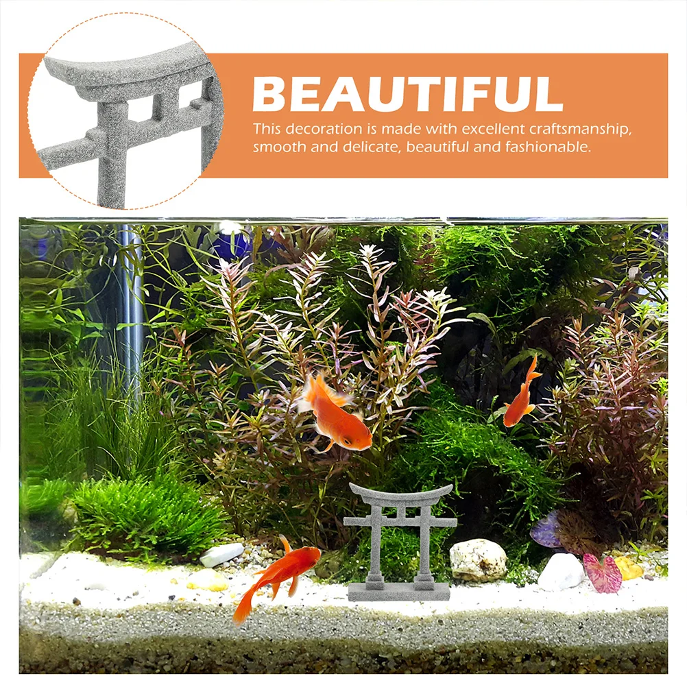 

1pc Bird Shrine Zen Style Aquarium Ornament Micro Landscape Decoration Fish Tank Decor Garden Statue Sand Table Prop