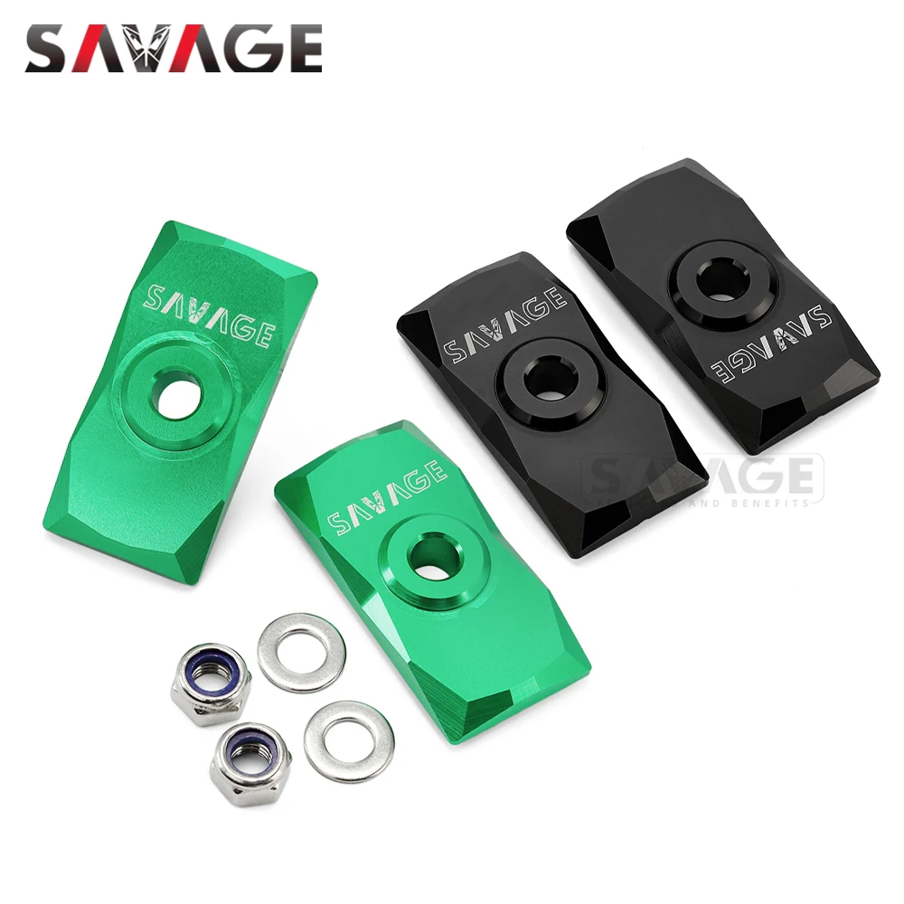 Motorcycle Chain Adjuster Swingarm End Cap For Kawasaki Z250 Z300 Z400 NINJA 400 250/R Z400 VERSYS-X 300 KLR650 Eliminator 500