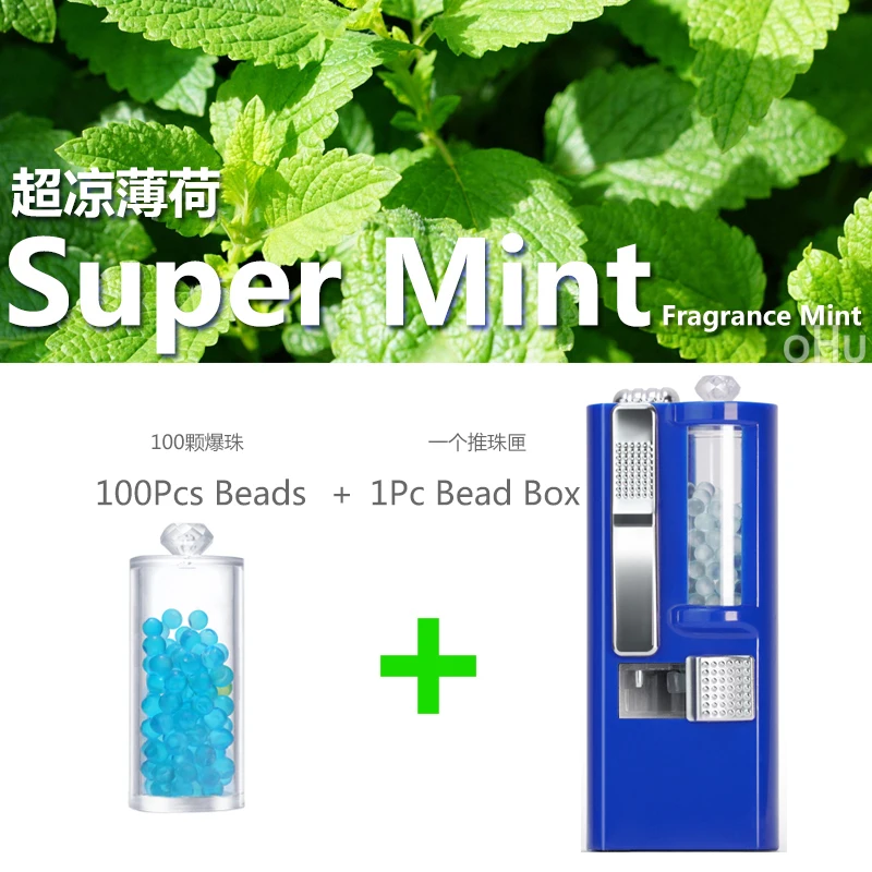 NEW Easy to Push-ball Cigarette Pops beads pusher Super ice Mint capsule Box smoking accessories for weed smoke Tool case Pop-up