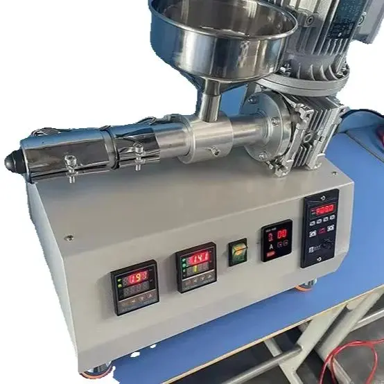 Laboratory Miniature plastic Extruder machine plastic particles powder 3D printed line Single screw Extruder Desktop
