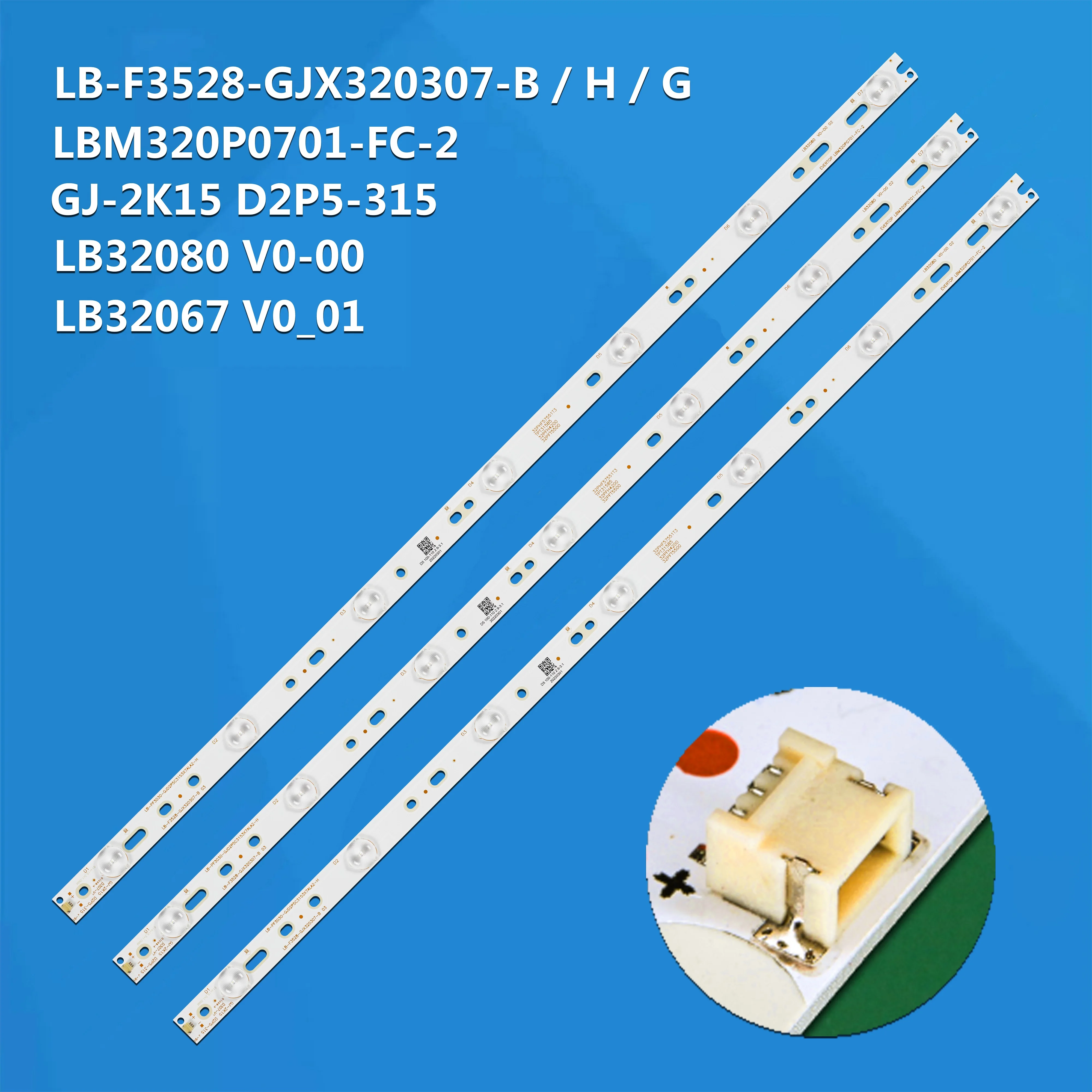 TPT315B5 T3250M 315LM00002 BDM3201F 32PHS5301 32E200E 32PFK4309 LEDストリップ LB-F3528-GJX320307-H B 用 LBM320P0701-FC-2用