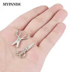 Hot 2pcs Mini Metal Scissors Miniature Dolls House Furniture 1:12 Dollhouse Decor