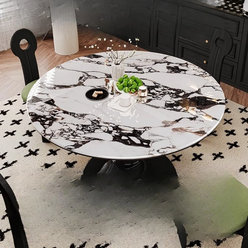 

Restaurant Round Dining Table Study Marble Designer High Terrace Dining Table Space Saving Bistro Mesas De Jantar Home Furniture