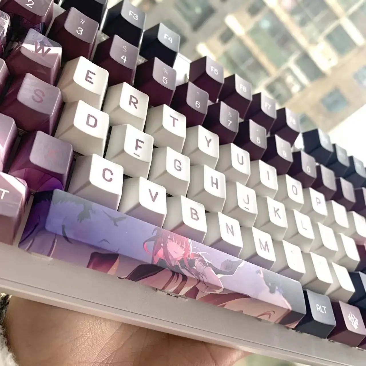 Imagem -03 - Diy Honkai Star Rail Kafka Pbt Keycaps Tecla Mecânica Teclado Cap Suit Botão