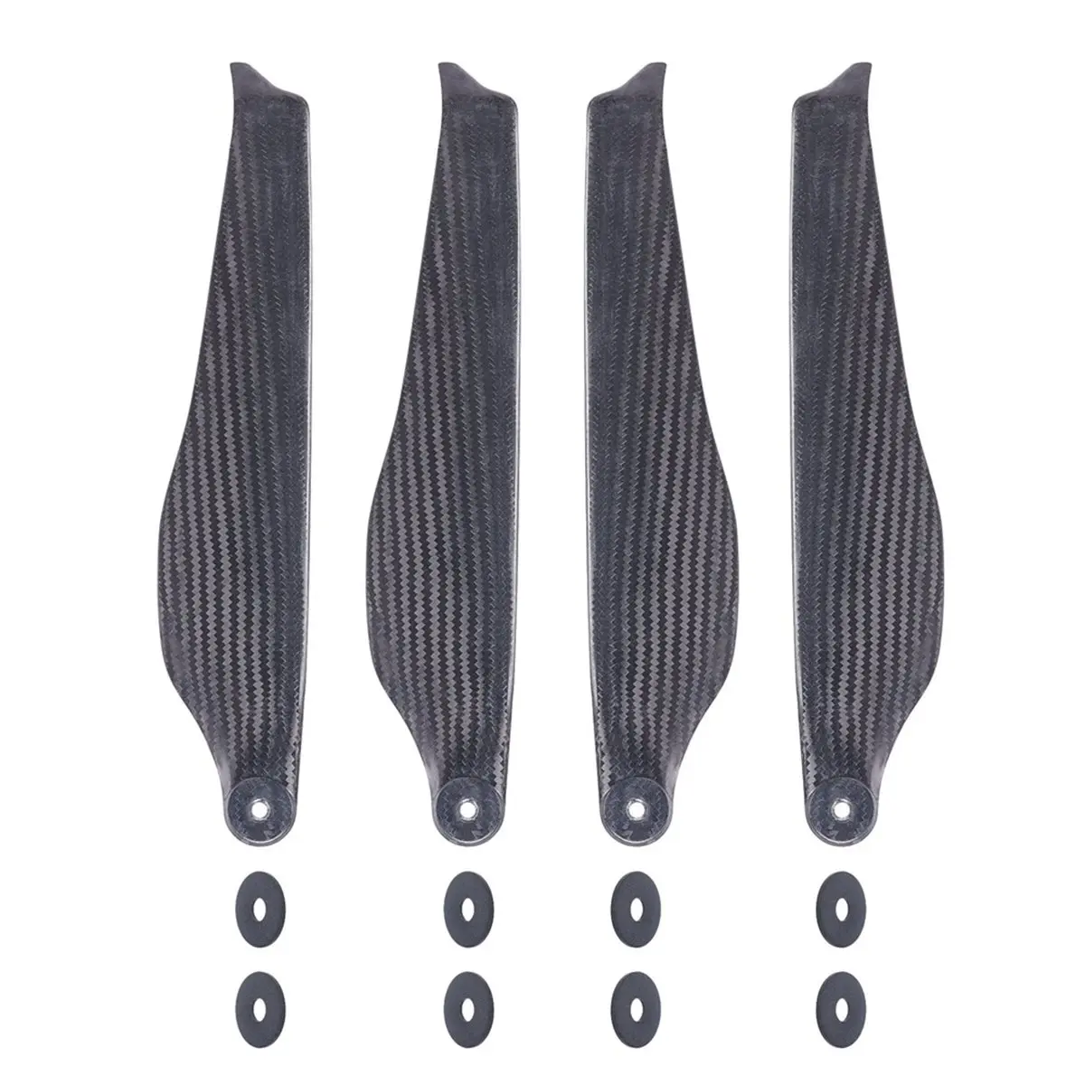 Y484A*☀▃3411.2 34inch Carbon Fiber Folding Propellers 2CW+2CCW Low-Noise Blades for Drone Repair Replacement Parts