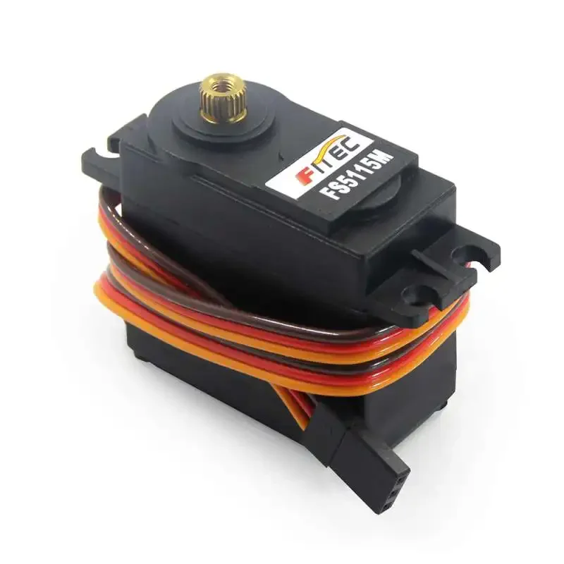 Servo a coppia elevata da 15 kg Feetech FS5115M Servomotore con ingranaggi in metallo Sterzo da 180 gradi per sistema braccio robot Robot RC (1/2/4 pezzi)