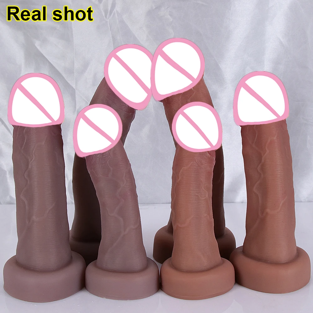 Realistic Dildo Huge Glans With Suction Cup Vagina Anal Sex Toys For Woman Men Fake Dick Gag Big Penis Butt Plug Erotic SexyShop