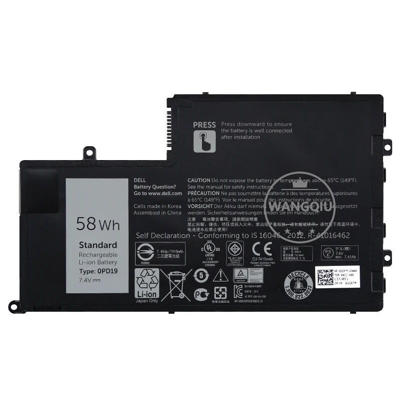 For Dell Inspiron 14 15 14-5447 15-5547 3450 3550 5448 5545 5547 5445  0PD19 OPD19 TRHFF 58DP4 86JK8 laptop batteries