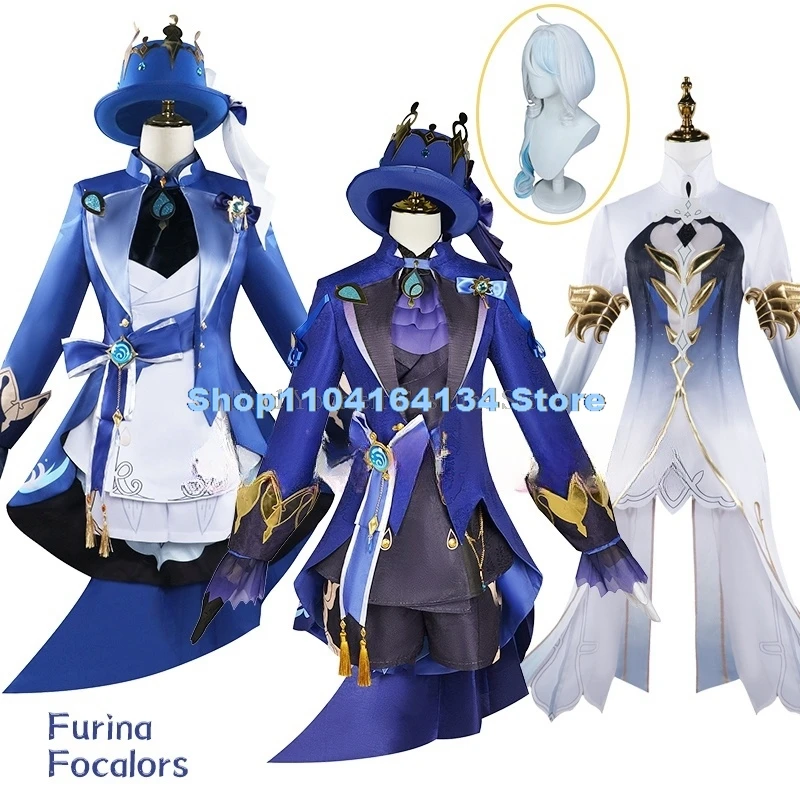 

Furina Focalors Cosplay Genshin Costume Impact Carnival Uniform Anime Halloween Party Costumes Masquerade Women Game