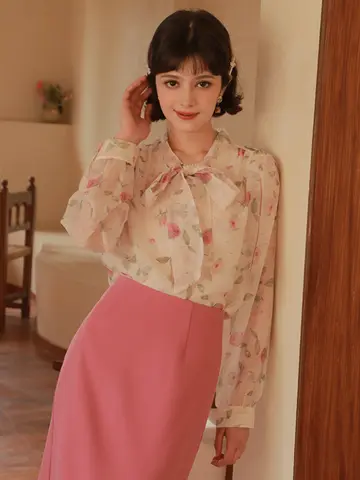 8 best sales romantisk blus - №2