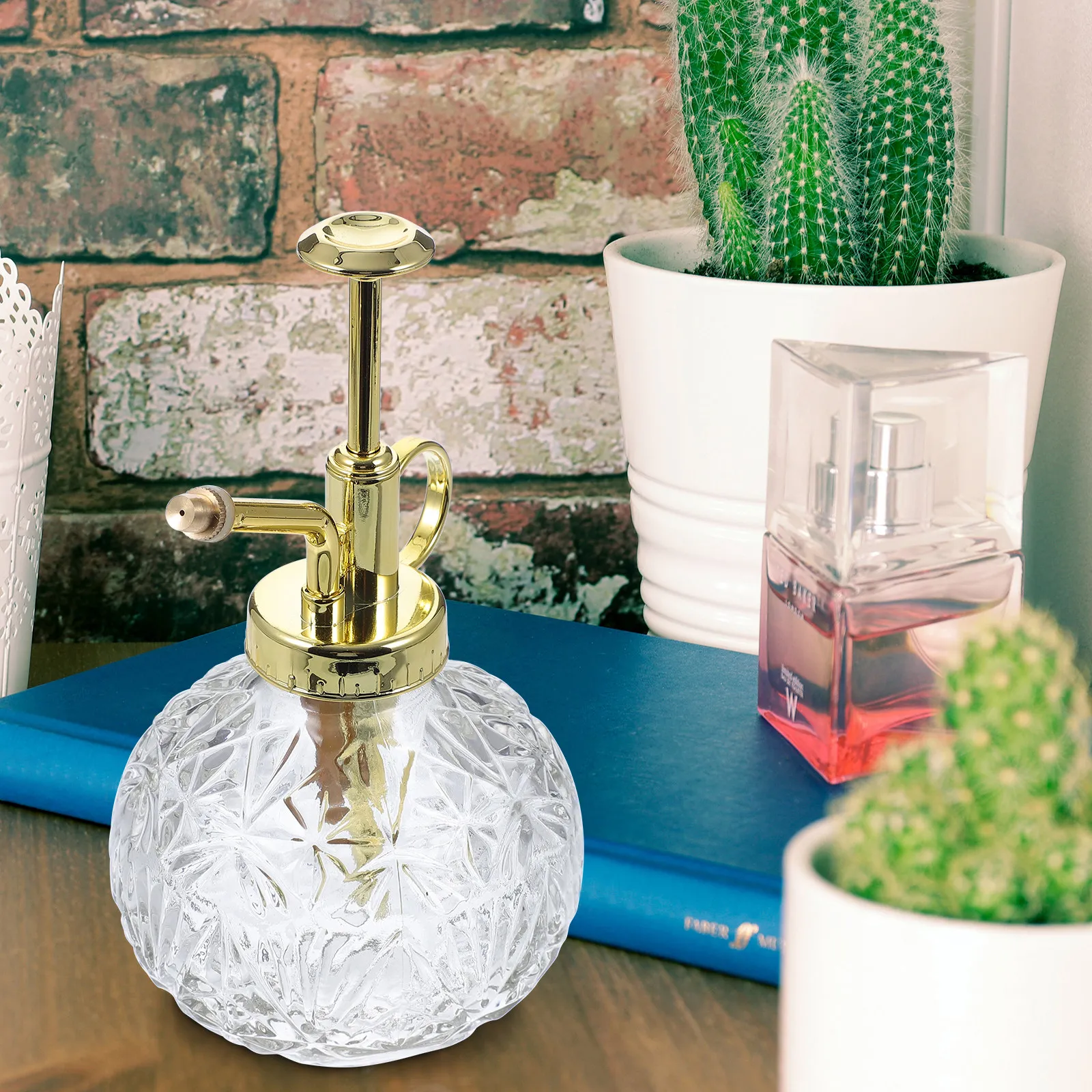 

Стеклянная ретро-лейка-распылитель в винтажном стиле для дома, сада, суккулентов, цветов, растений, емкость для полива, опрыскиватель