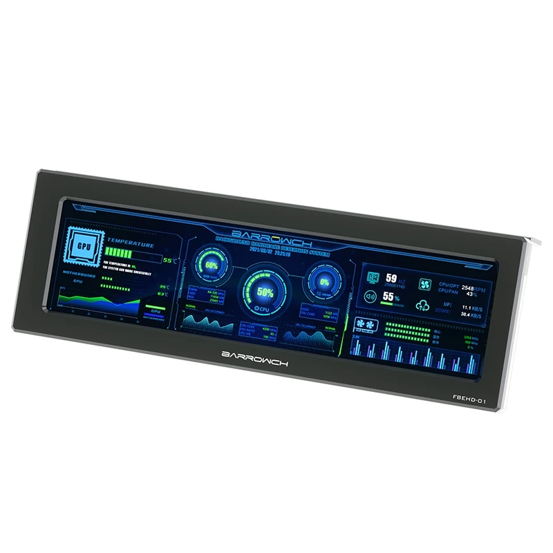 Barrowch PC Case Monitor Hardware Display AIDA64 DIY External