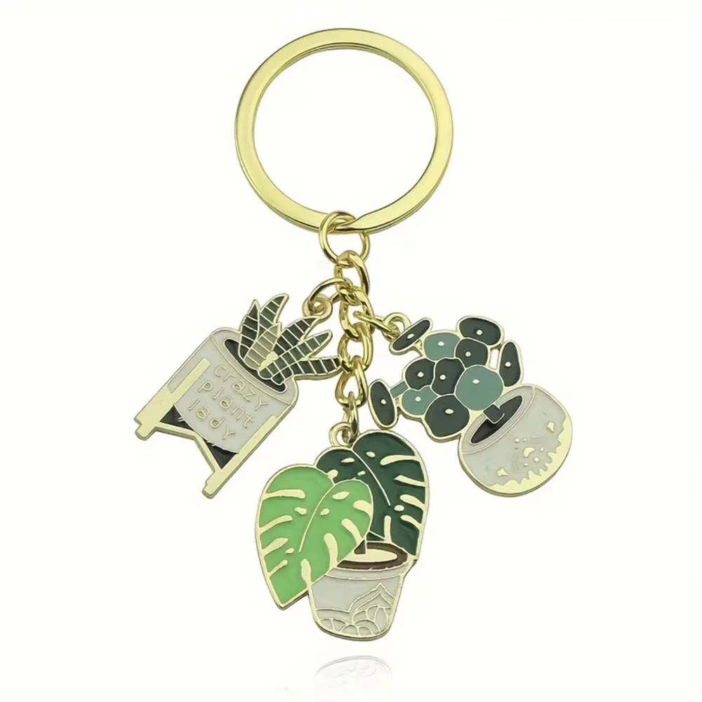 Verrückte Pflanzengirl-Schlüsselanhänger: Monstera-Sukkulenten-Anhänger als Geschenk für Pflanzenliebhaber, Pflanzenmama-Taschenaccessoire – Detail 2