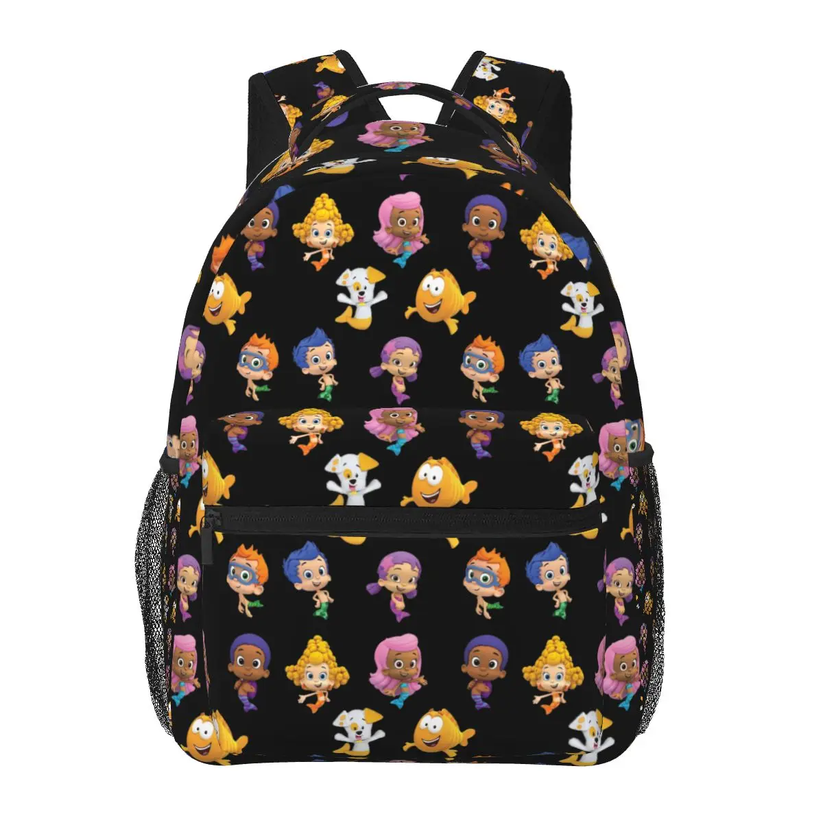 All Bubble Guppies Together Cartoon Mermaids Kids Backpacks Boys Girls Bookbag Students School Bags Laptop Rucksack Shoulder Bag