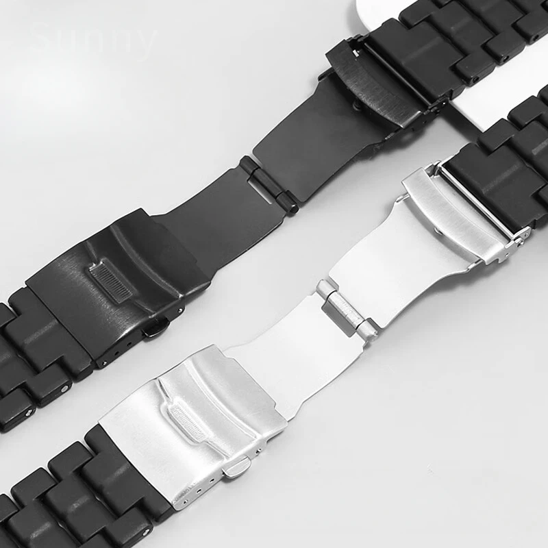 ل كاسيو Protrek سلسلة اكسسوارات PRW-60/YT 30/50/70 في الهواء الطلق الرجال لومينوكس الأسود البلاستيك الصلب الجبل 23 مللي متر حزام (استيك) ساعة