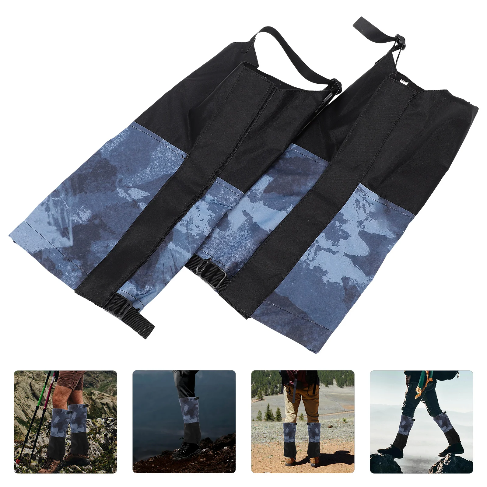 

1Pair Anti-Scratch Leg Gaiters Tear-Resistant Oxford Cloth Windproof for Hiking Outdoor Activities