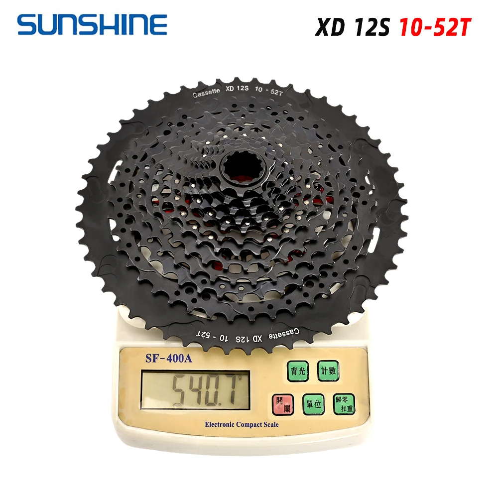SUNSHINE XD Structure Bicycle Cassette 12 Speed 9T-50T Black