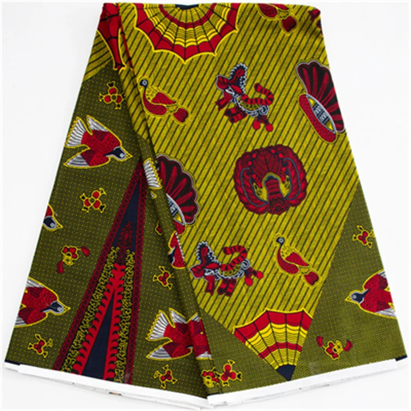 Ankara Wax Fabric Guaranteed Veritable African Real Wax Fabric Block Print 100% Cotton Ghana Style For Women Dresses Sewing