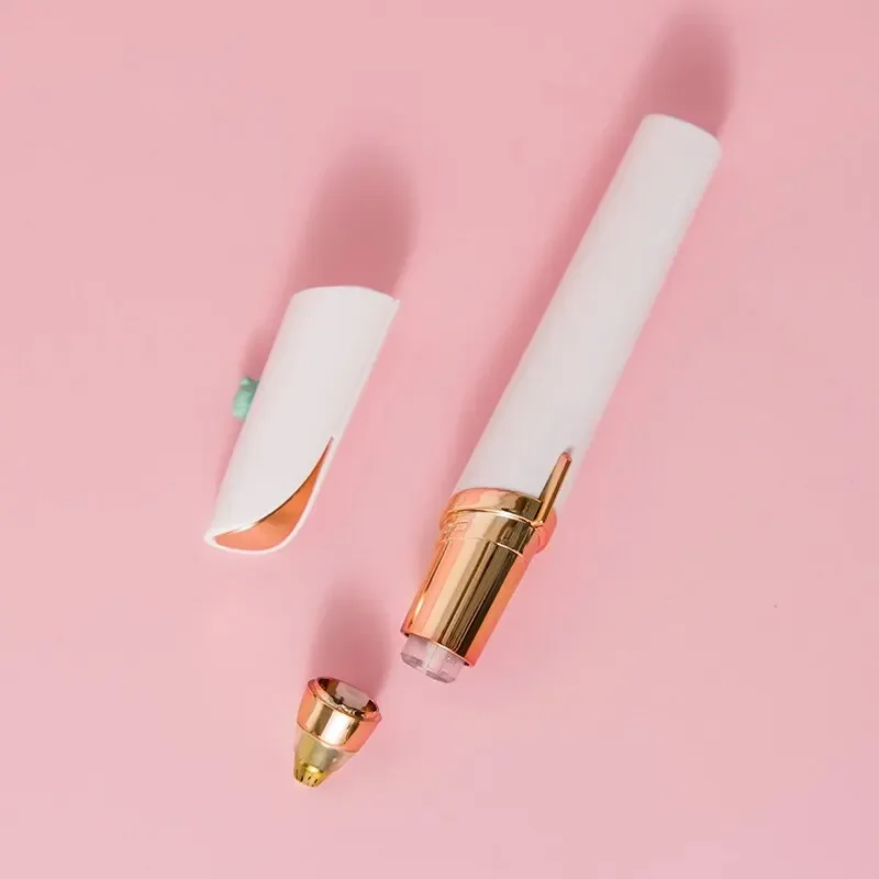 Electric Eyebrow Trimming Tool For Beginners Automatic Electric Eyebrow Trimmer Nose Hair Shaving Brush Scraper 1pc （battery）