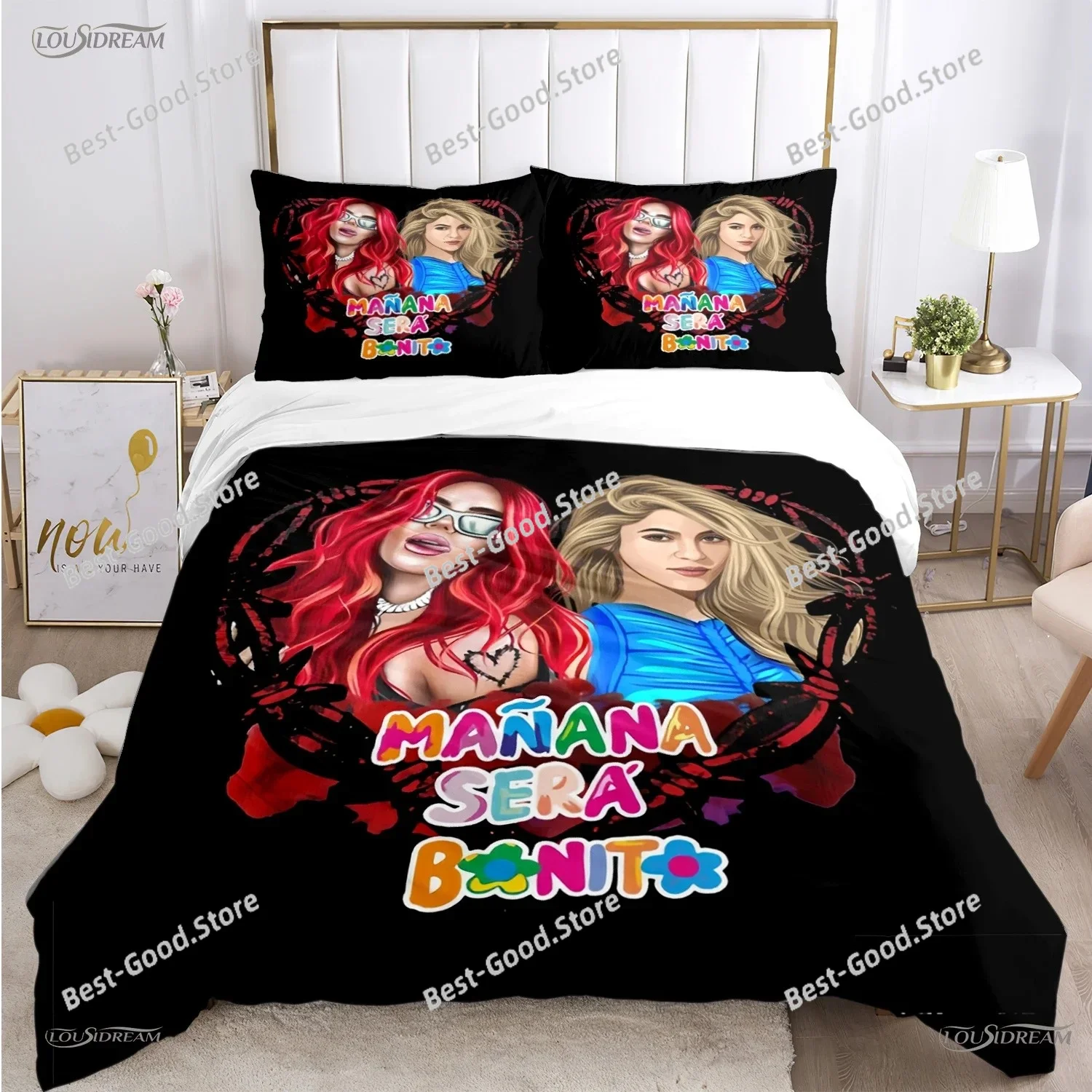 Casal Karol G Sexy Singer All Season Duvet Cover Comforter Bedding Set Soft Quilt Cover and Pillowcases SingleDoubleQueenKing