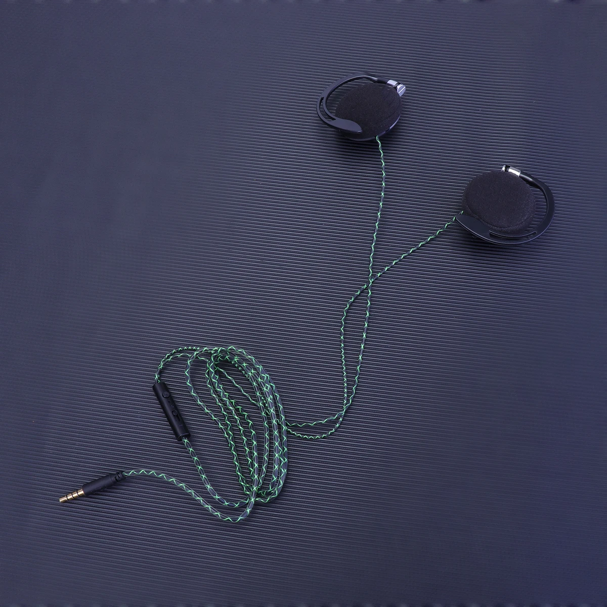 

Sports Headphones Black Wired Headset Earphone -aural Ear-mounted Neck Hanging Running Buds