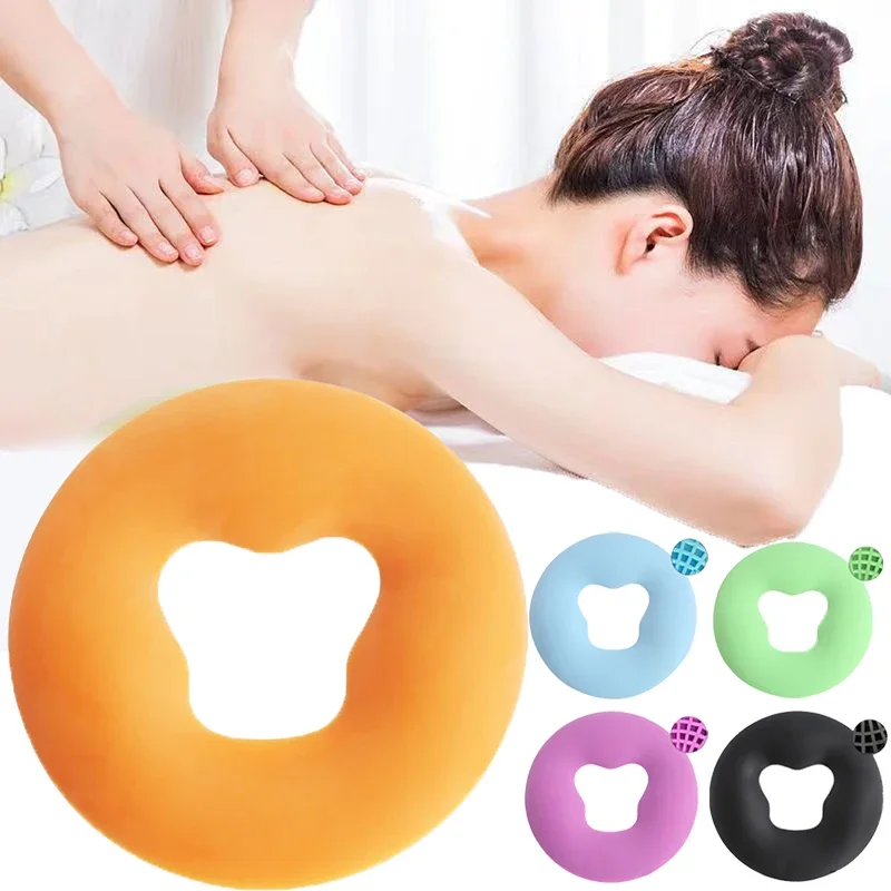 

Soft Silicone Pillow SPA Beauty Pad Resuable Non-slip Massage Pillow Without Film Salon Face Massage Relax Beauty Cushion Pad