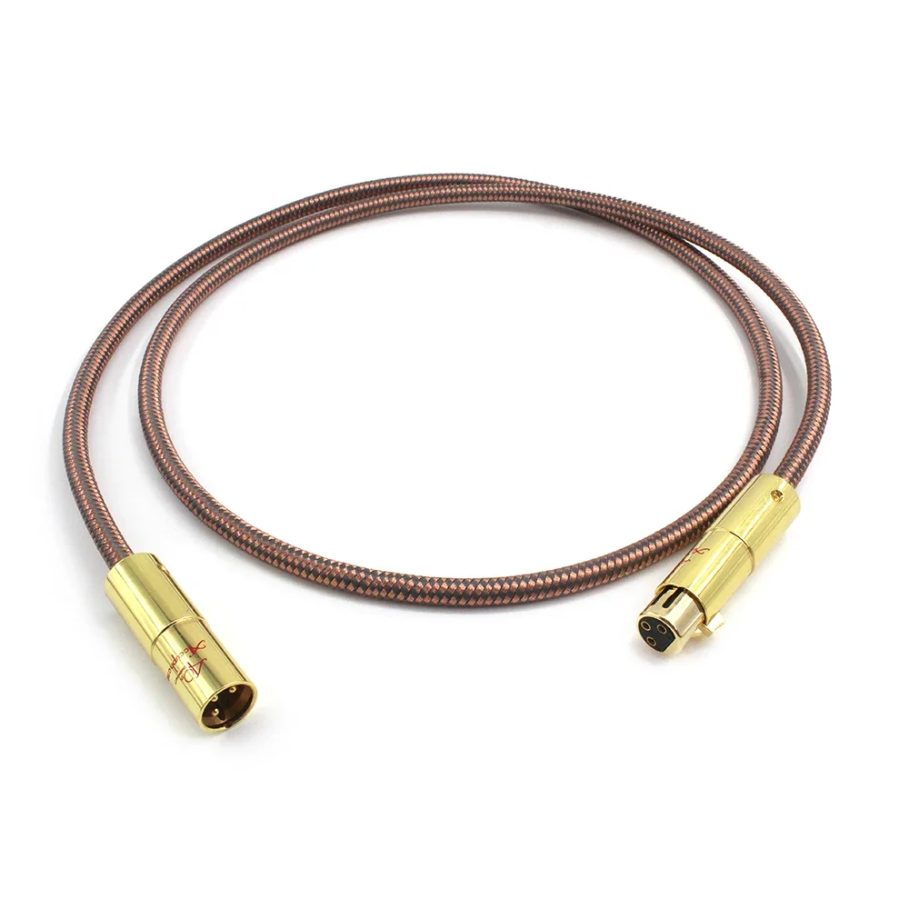 

Gold Voice LXRCanon Male Female Balance Line Audiophile Pure Copper Silver Plated Cenon Power Amp Audio Cable