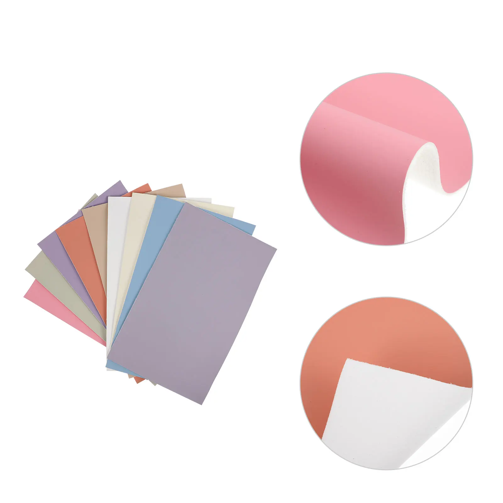 

9 Sheets PU Nubuck Texture Craft Supplies DIY Patch Kits Colorful Sheets for Making Jewelry Bag