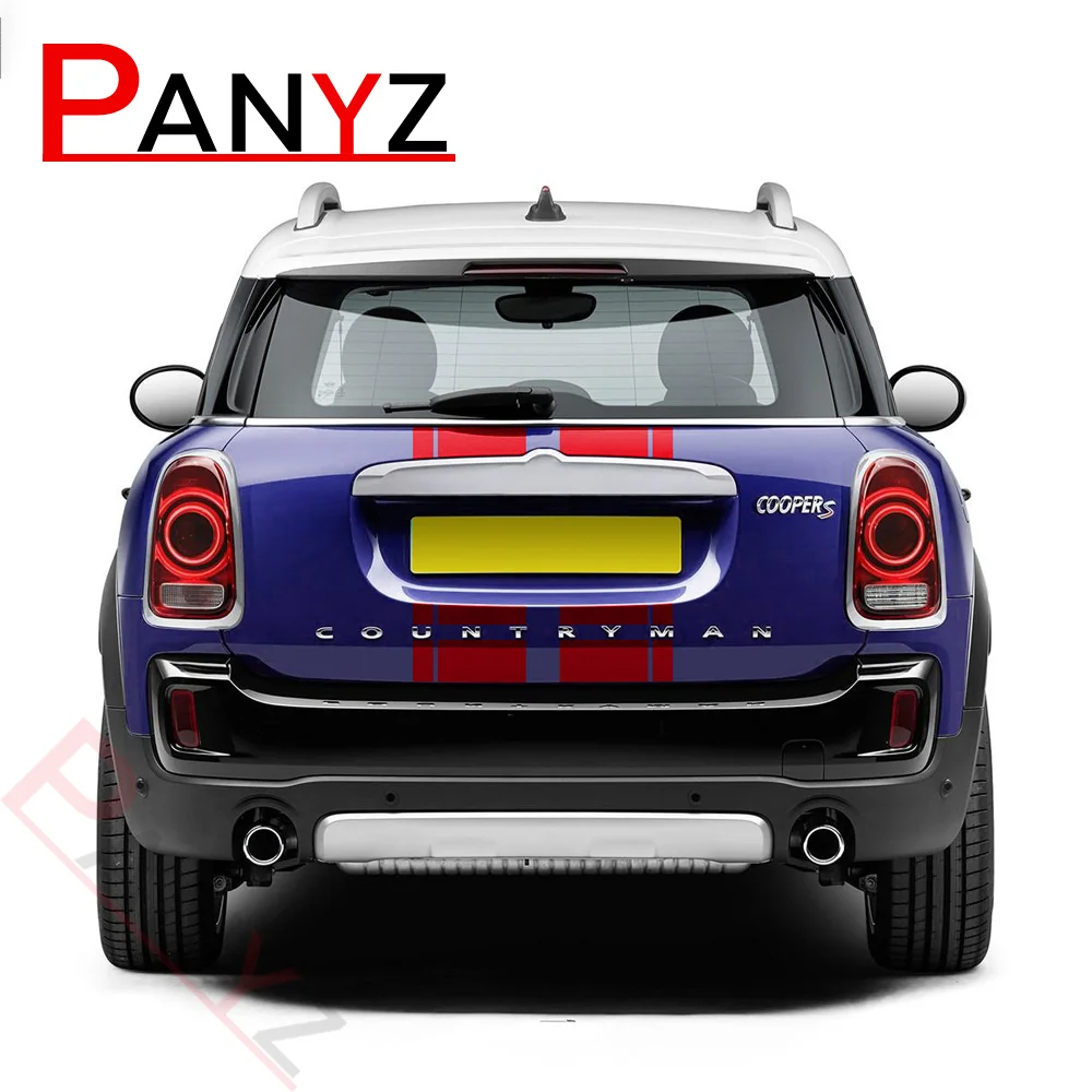 Car Hood Decal Bonnet Band Rear Trunk Body Kit Side Stripes Skirt Sticker for MINI Countryman F60 All4 Cooper JCW Accessories