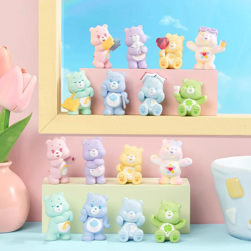 

Care Bear Blind Box Shimmer Daily Series Модные фигурки игрушечной фигурки Симпатичный очаровательный декор для рабочего стола Подарки для детей на день рождения