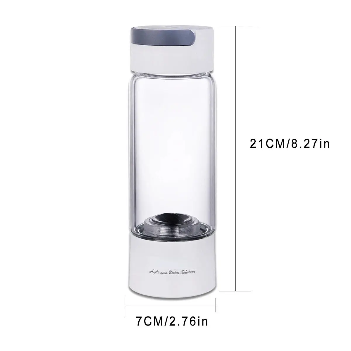 Portable Hydrogen water bottle flask 380ml hydrogen water ionizer generator machine SPE PEM Hydrogen Rich Water Maker