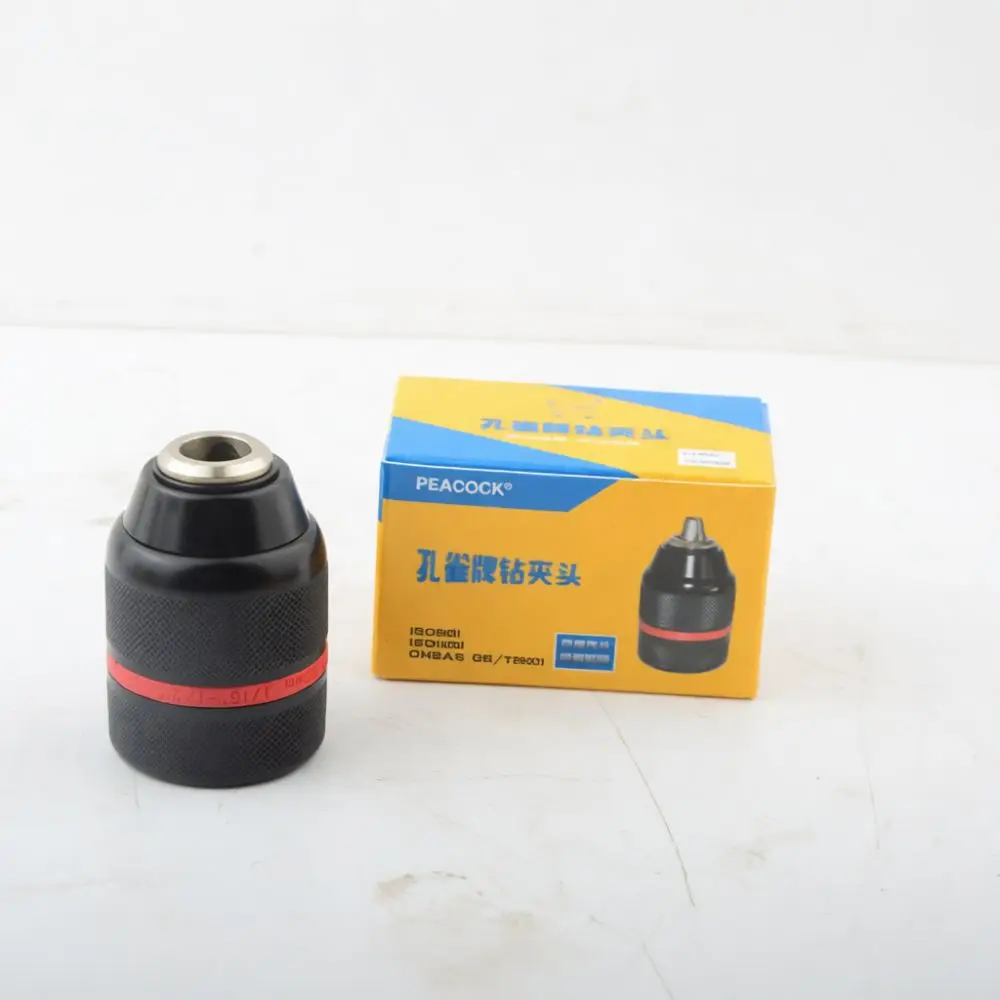 Keyless Drill Chuck Adapter Hand Tighten Ratchet Mechanism Metal Plastic Power Tool Accessories Quick Change Converter
