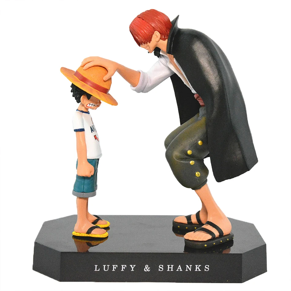 18cm One Piece Anime Figure Four Emperors Shanks Straw Hat Luffy Action Figure One Piece Sabo Ace Sanji Roronoa Zoro Figurine