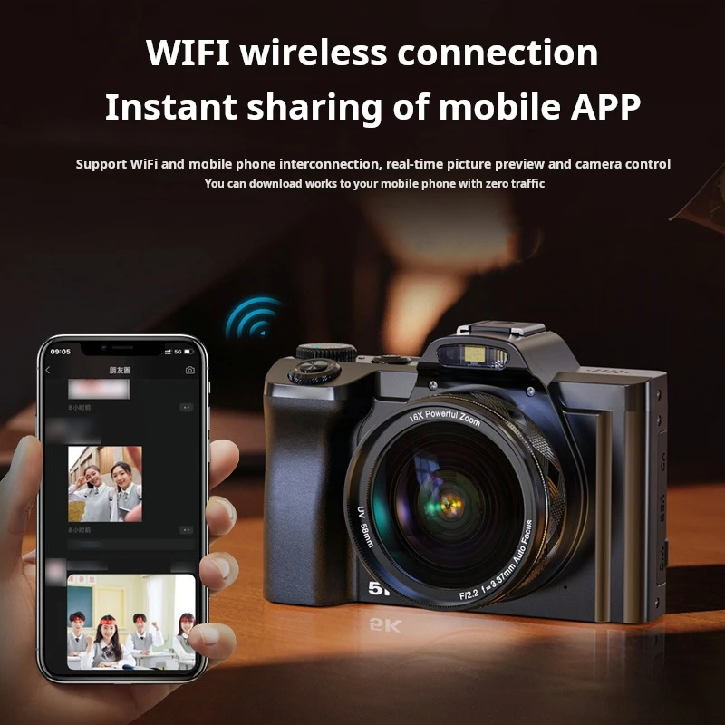 

uniqueX624 Good Quality 5k Sports Dv With Wifi Outdoor Camera 2023 New Dslr Dc Digital Cameras 48mp 5k Support Delayed Photograp