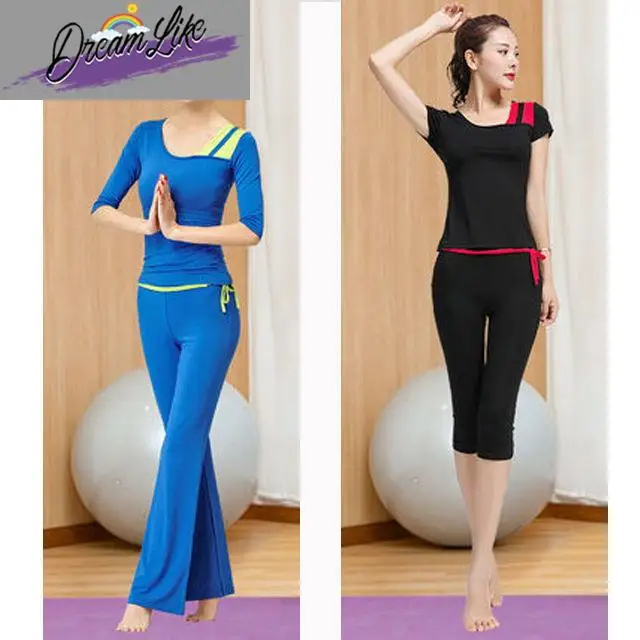 

Mod Yoga Wear ort Sve Slim Fit Dance Gymnastics Outfit for Women plus Size Spring Summer New Sle Fitn Ensemble