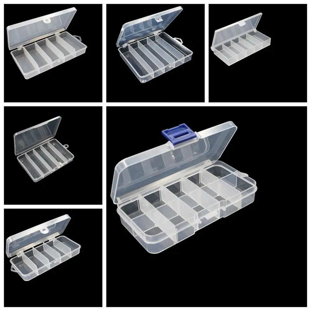 

Adjust Compartments Fish Accessory Box Good Sealing Effect High-strength Fishing Tackle Boxes Durable Plastic